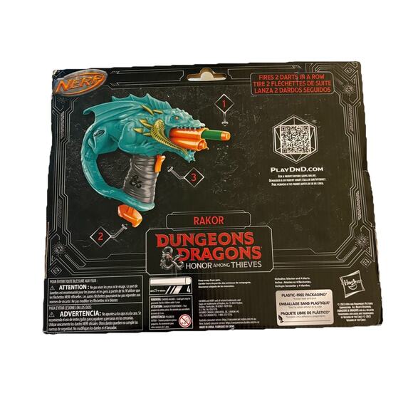 Nerf Dungeons & Dragons Honor Among Theives Rakor 2 Barrel Blasting Dart Gun - Picture 3 of 12